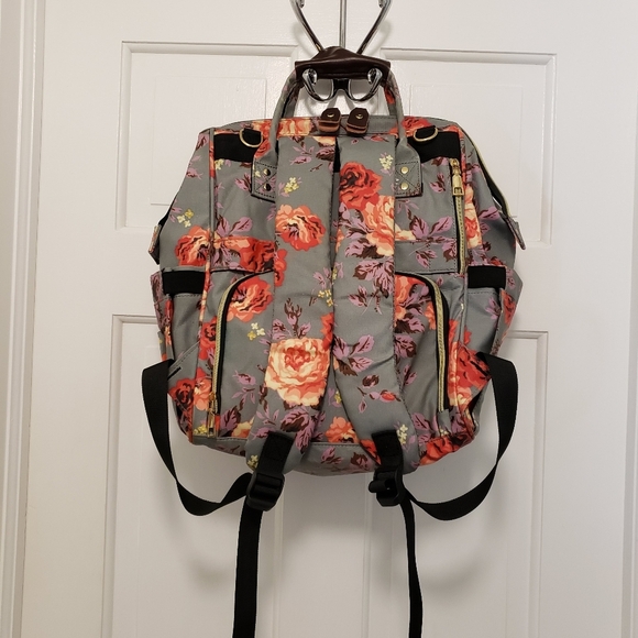 KAOME Diaper Bag/Backpack Floral Print, Versatile - Picture 4 of 11